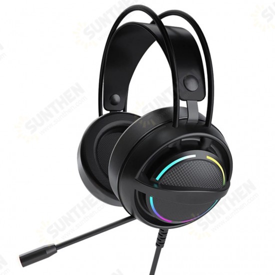 PSH-100 Gaming Headset 7.1 Surround Sound E-sports Wired Over Ear Stereo Headphones with Microphone For PS4 Computer Game PC Laptop