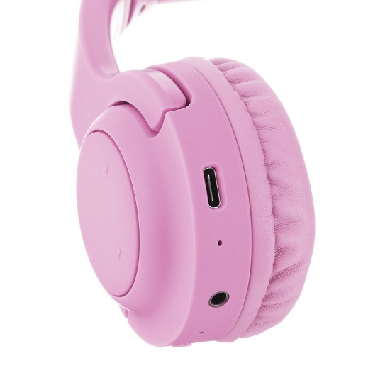 E3 Portable Foldable Kids Headphone bluetooth Wireless Headset Built-in Mic with Type-C Charging