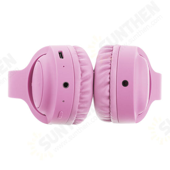 E3 Portable Foldable Kids Headphone bluetooth Wireless Headset Built-in Mic with Type-C Charging