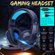 Portable Foldable 7.1 Surround Sound Gaming Headphone Noise Cancelling Earphone with LED Light for PC PS4 Xbox Gamer