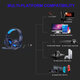 Portable Foldable 7.1 Surround Sound Gaming Headphone Noise Cancelling Earphone with LED Light for PC PS4 Xbox Gamer