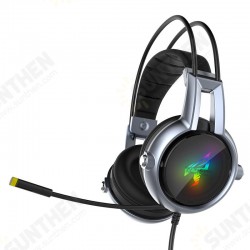 E95-20 USB Virtual 7.1 Gaming Headphone Soft Flexible Stereo Vibration Wired Over Ear Headset with Mic with RGB LED Light E95-20 USB Virtual 7.1 Gaming Headphone Soft Flexible Stereo Vibration Wired Over Ear Headset with Mic with RGB LED Light