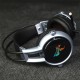 E95-20 USB Virtual 7.1 Gaming Headphone Soft Flexible Stereo Vibration Wired Over Ear Headset with Mic with RGB LED Light
