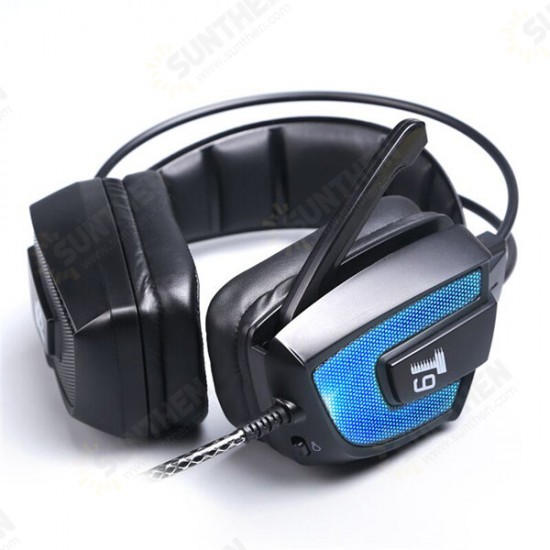 T9 50mm Driver LED Flashing Vibration Gaming Headphone Headset With Mic for Phone PC Computer T9 50mm Driver LED Flashing Vibration Gaming Headphone Headset With Mic for Phone PC Computer