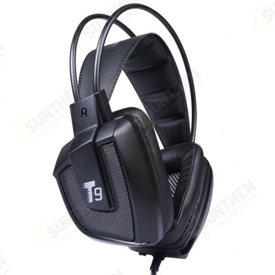 T9 50mm Driver LED Flashing Vibration Gaming Headphone Headset With Mic for Phone PC Computer T9 50mm Driver LED Flashing Vibration Gaming Headphone Headset With Mic for Phone PC Computer