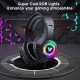 M3 Gaming Headset Stereo RGB Light 50mm Driver Stereo Adjustable Noise Canceling Headphone with Mic