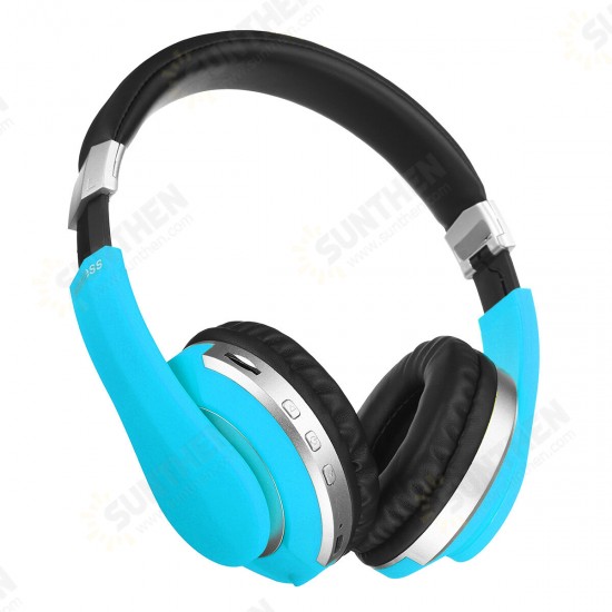 [bluetooth 5.0] Foldable Portable Wireless Headphone FM Radio TF Card Steteo Headset with Mic