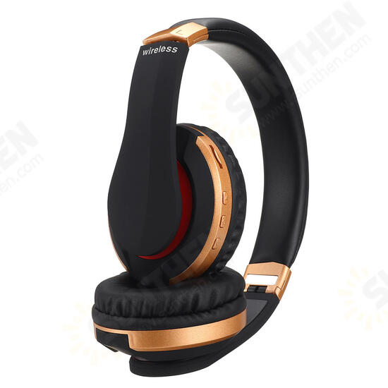 [bluetooth 5.0] Foldable Portable Wireless Headphone FM Radio TF Card Steteo Headset with Mic