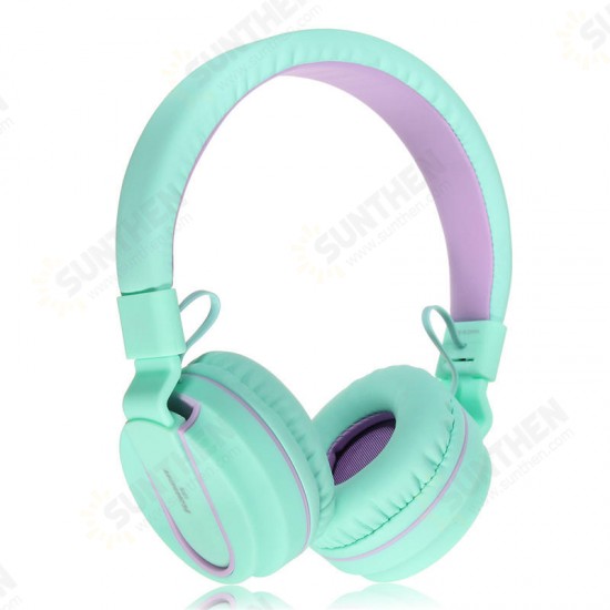 I35 Foldable Noise Cancelling Wired On-ear Headphone Headset with Mic for Samsung S8 Xiaomi