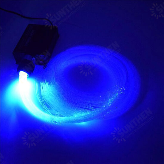 2M 16W RGB LED Light Engine 24key RF Remote LED Fiber Optic Light With PMMA Fiber Optic Cable For Ceiling Decoration