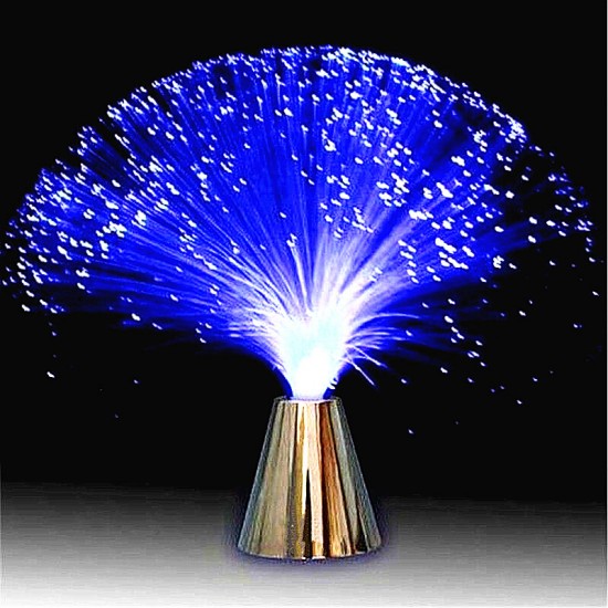 Colorful Changing Flashing LED Fiber Optic Night Light Lamp Stand Party Decor