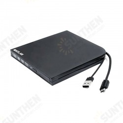 External 4K UHD HD 3D Blu-Ray Disc Player USB3.0 Type-C USB-C 2-In-1 6X BD-R BD-RE DL BDXL 100GB DVD-R M-Disc Burner Portable Optical Drive for Windows 10 For Mac OS Laptop & Desktop PC External 4K UHD HD 3D Blu-Ray Disc Player USB3.0 Type-C USB-C 2-In-1 6X BD-R BD-RE DL BDXL 100GB DVD-R M-Disc Burner Portable Optical Drive for Windows 10 For Mac OS Laptop & Desktop PC