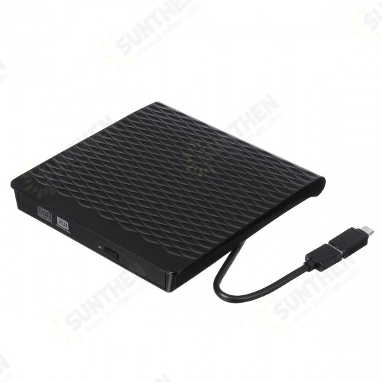 External DVD Drive High Speed USB 3.0 CD DVD Drive For Laptop Desktop Portable Slim CD DVD +/-RW Burner Player Writer Rewriter