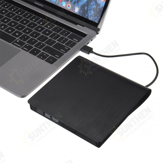 External DVD RW CD Writer Drive Type-C USB 3.0 Optical Drives Slim Combo Drive Burner Reader Player