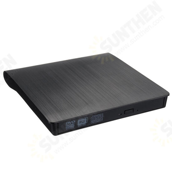 External USB 2.0 DVD RW CD Writer Slim Optical Drive Burner Reader Player For PC Laptop Business Office