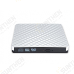 External USB 3.0 DVD RW CD Writer Slim Carbon Grain Drive Burner Reader Player For PC Laptop Optical Drive