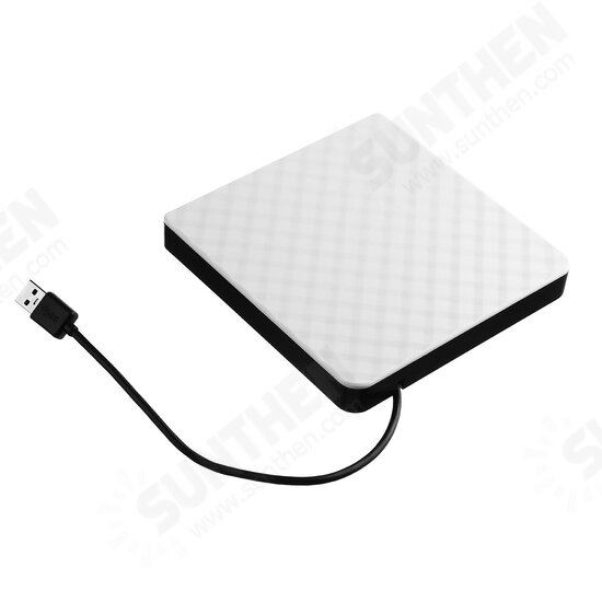 External USB 3.0 DVD RW CD Writer Slim Carbon Grain Drive Burner Reader Player For PC Laptop Optical Drive