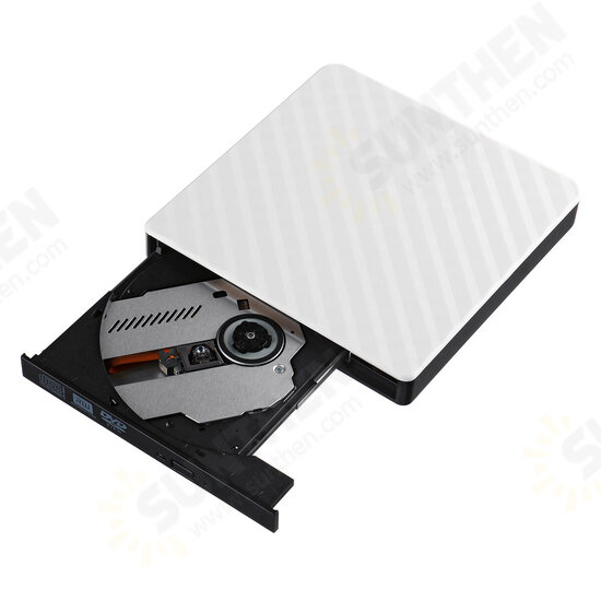 External USB 3.0 DVD RW CD Writer Slim Carbon Grain Drive Burner Reader Player For PC Laptop Optical Drive