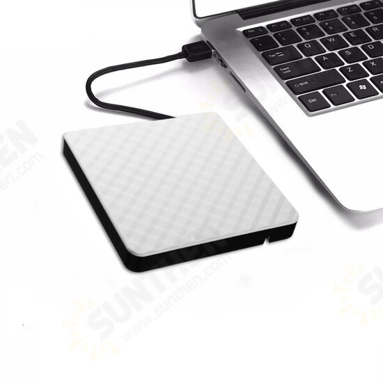 External USB 3.0 DVD RW CD Writer Slim Carbon Grain Drive Burner Reader Player For PC Laptop Optical Drive