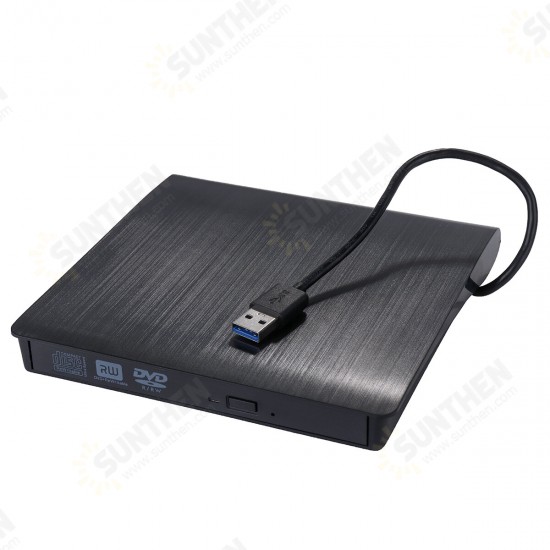 USB3.0 External Optical Drive Slim USB CD DVD Burner DVD-RW Player Writer Support 2MB Data Transfer for PC Laptop Computer