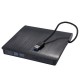 USB3.0 External Optical Drive Slim USB CD DVD Burner DVD-RW Player Writer Support 2MB Data Transfer for PC Laptop Computer