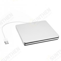 Portable USB 3.0 Silver External DVD-RW Max.24X High-speed Data Transmission for Win XP Win 7 Win 8 Win 10 for Mac Portable USB 3.0 Silver External DVD-RW Max.24X High-speed Data Transmission for Win XP Win 7 Win 8 Win 10 for Mac