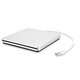 Portable USB 3.0 Silver External DVD-RW Max.24X High-speed Data Transmission for Win XP Win 7 Win 8 Win 10 for Mac