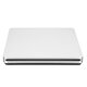 Portable USB 3.0 Silver External DVD-RW Max.24X High-speed Data Transmission for Win XP Win 7 Win 8 Win 10 for Mac