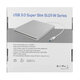 Portable USB 3.0 Silver External DVD-RW Max.24X High-speed Data Transmission for Win XP Win 7 Win 8 Win 10 for Mac