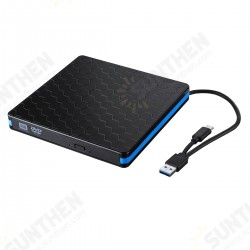 USB 3.0 Type C External CD DVD Drive Dual Port DVD-RW Player Portable Optical Drive Burner Writer Rewriter High Speed Data Transfer for PC Laptop OS Windows 7/8/10 USB 3.0 Type C External CD DVD Drive Dual Port DVD-RW Player Portable Optical Drive Burner Writer Rewriter High Speed Data Transfer for PC Laptop OS Windows 7/8/10