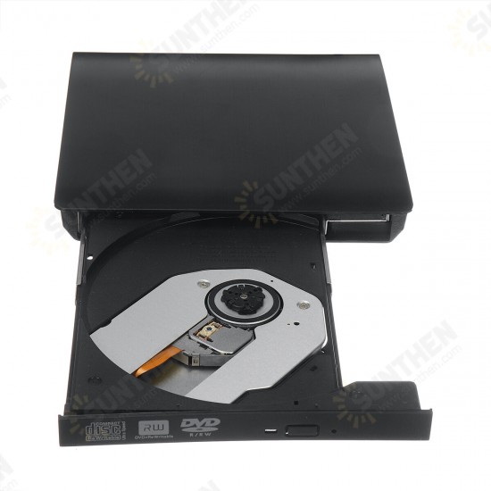 USB3.0 External Optical Drive USB CD DVD Burner DVD-RW Player Writer Rewriter Support 2MB Data Transfer for PC Laptop Compute