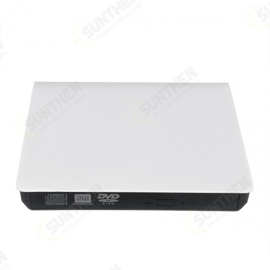 USB3.0 External Optical Drive USB CD DVD Burner DVD-RW Player Writer Rewriter Support 2MB Data Transfer for PC Laptop Compute