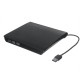 USB3.0 External Optical Drive USB CD DVD Burner DVD-RW Player Writer Rewriter Support 2MB Data Transfer for PC Laptop Compute