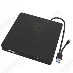USB3.0 Type-C CD DVD External Optical Drive DVD-RW Player High Speed Data Transfer External Burner Writer Rewriter for Computer PC Laptop XD009 USB3.0 Type-C CD DVD External Optical Drive DVD-RW Player High Speed Data Transfer External Burner Writer Rewriter for Computer PC Laptop XD009