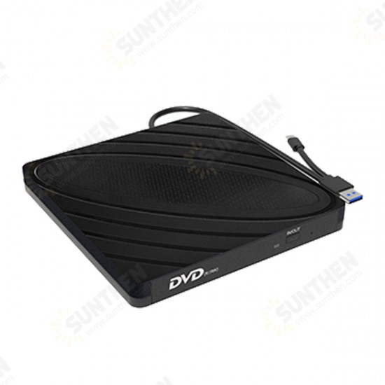 USB3.0 Type-C External CD DVD Optical Drive High Speed Data Transfer External DVD-RW Player External Burner Writer Rewriter for Computer PC Laptop XD0065