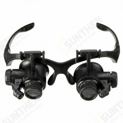 10X 15X 20X 25X Spectacles Glasses LED Lamp Magnifier Loupe Jewellery Maintain with 8pcs Replacement 10X 15X 20X 25X Spectacles Glasses LED Lamp Magnifier Loupe Jewellery Maintain with 8pcs Replacement