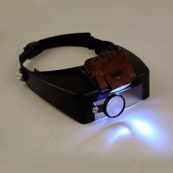 10X Lighted Magnifying Glass Headset Head Magnifier Adjustable-Headbrand 10X Lighted Magnifying Glass Headset Head Magnifier Adjustable-Headbrand