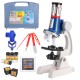 1200X 400X 100X Magnification Kids Microscope Children Science Educational Toy