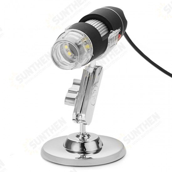 1600X Zoom 8 LED USB Digital Microscope Hand Held Biological Endoscope with Bracket