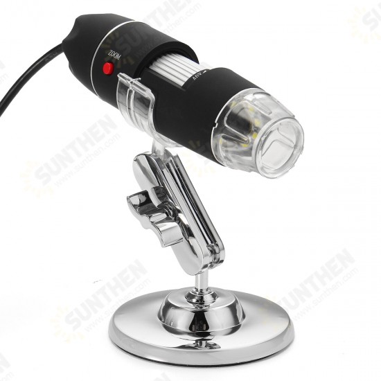 1600X Zoom 8 LED USB Digital Microscope Hand Held Biological Endoscope with Bracket