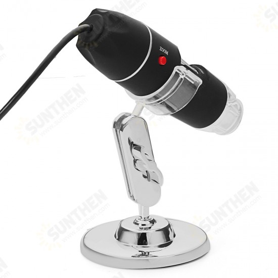 1600X Zoom 8 LED USB Digital Microscope Hand Held Biological Endoscope with Bracket