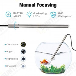 3 In 1 Digital Microscope 1080P USB Borescope Camera IP67 1.0MP 200X Magnification 8 Leds Stand Magnifier Windows Android 3 In 1 Digital Microscope 1080P USB Borescope Camera IP67 1.0MP 200X Magnification 8 Leds Stand Magnifier Windows Android