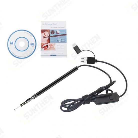 3 in 1 USB Borescope 5.5mm Visual Borescope for Daily Cleaning Care