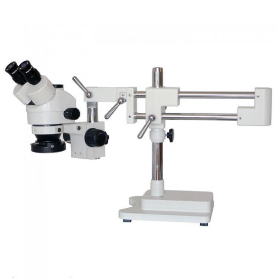 3.5X 7X 45X 90X Double Boom Stand Zoom Simul Focal Trinocular Stereo Microscope+34MP Camera Microscope For Industrial PCB Repair