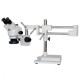 3.5X 7X 45X 90X Double Boom Stand Zoom Simul Focal Trinocular Stereo Microscope+41MP Camera Microscope For Industrial PCB Repair