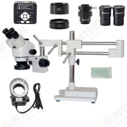 3.5X 7X 45X 90X Double Boom Stand Zoom Simul Focal Trinocular Stereo Microscope+41MP Camera Microscope For Industrial PCB Repair 3.5X 7X 45X 90X Double Boom Stand Zoom Simul Focal Trinocular Stereo Microscope+41MP Camera Microscope For Industrial PCB Repair