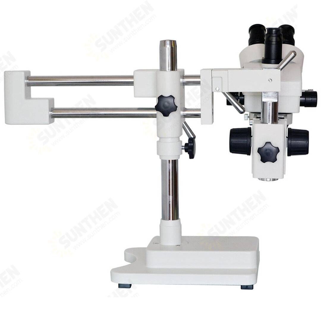 3.5X-90X Double Boom Stand Zoom Simul Focal Trinocular Stereo ...