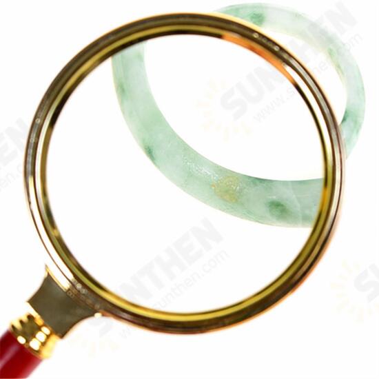 70mm 10X Handheld Magnifier Magnifying Glass Loupe Lens for Easy Reading Jewelry