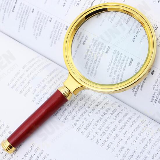 70mm 10X Handheld Magnifier Magnifying Glass Loupe Lens for Easy Reading Jewelry