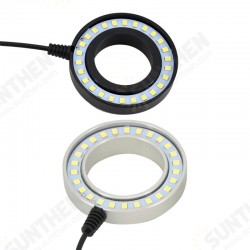 Adjustable 26 LED Ring Light illuminator Lamp For Industry Stereo Microscope USB Power